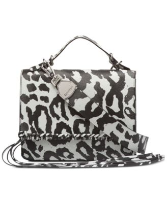 calvin klein black and white purse
