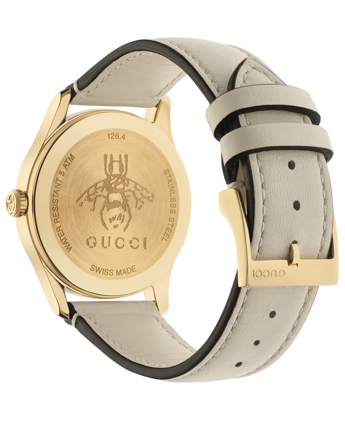 Shop Gucci Women's Swiss G-timeless White Leather Strap Watch 38mm