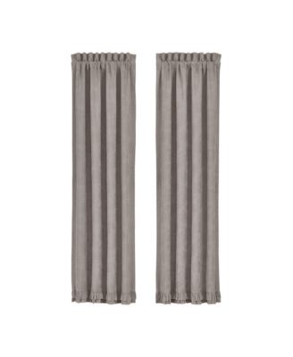Piper & Wright - Emily Alloy Grey 84" Window Panel Pair