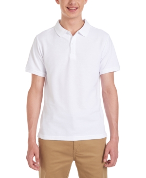 Nautica Young Men Short Sleeve Double Pique Polo