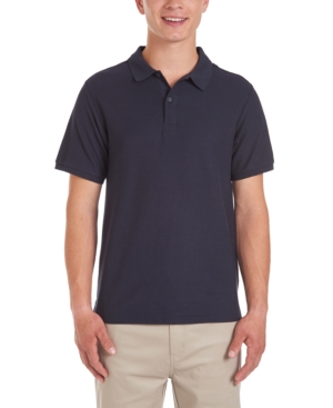 Nautica Young Men Short Sleeve Double Pique Polo