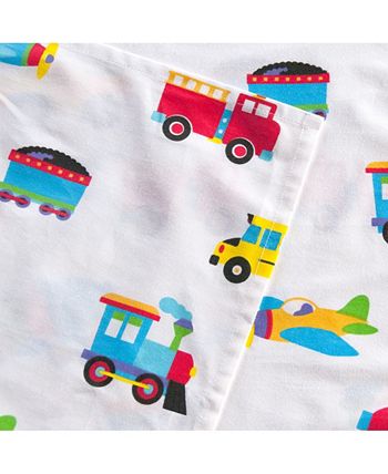 Wildkin - Trains, Planes, Trucks Twin Sheet Set