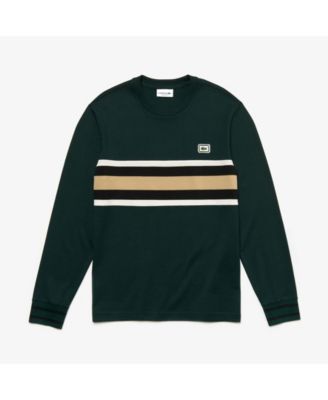 lacoste chest stripe t shirt