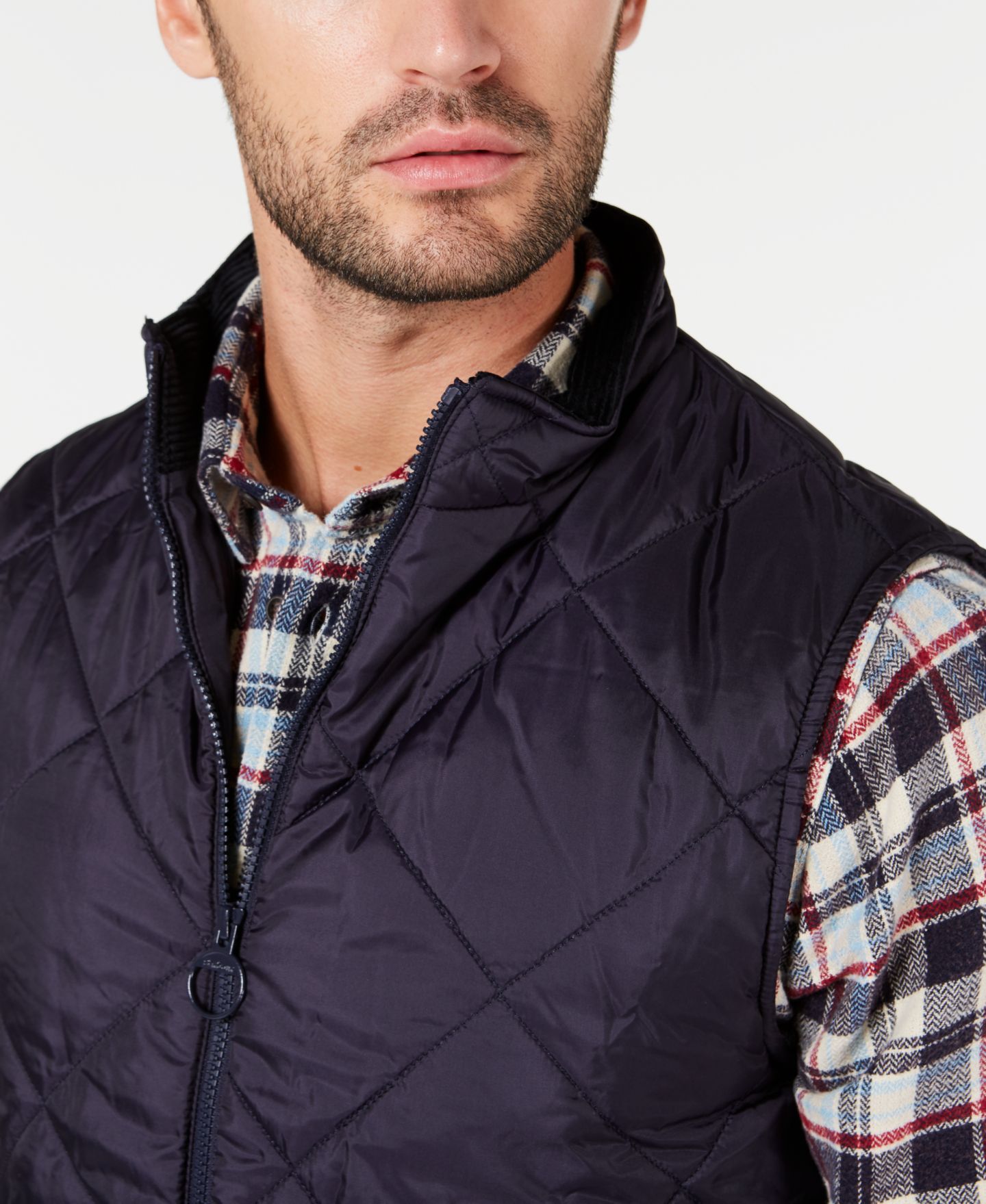 Мужской жилет Barbour Finn Gilet Quilted Vest, цвет: Тёмно-синий — фото 2