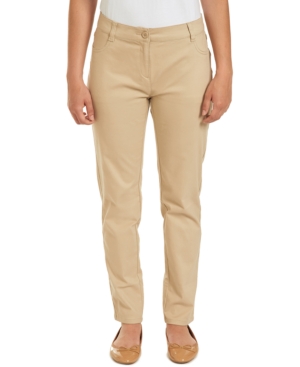 image of Nautica Juniors Sateen Skinny Pant with Adjustable Waistband