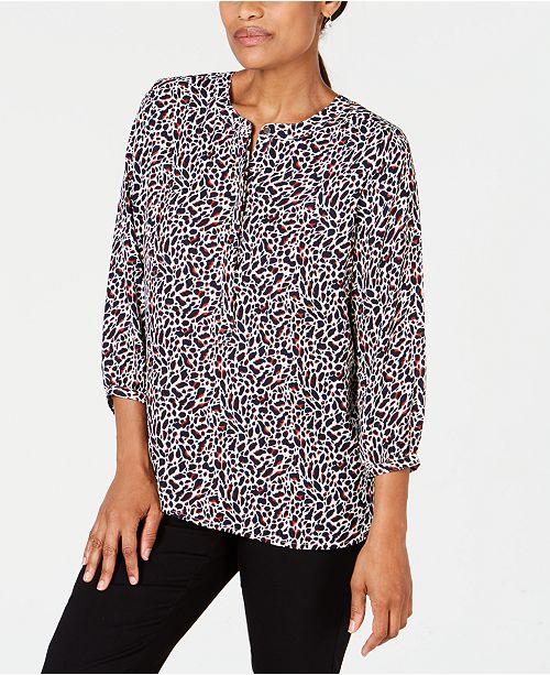 Jm Collection Pleated Back Blouse Created For Macys Reviews