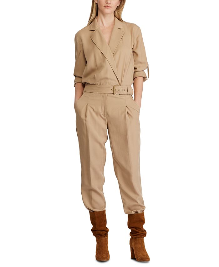 Ralph lauren sales twill jumpsuit
