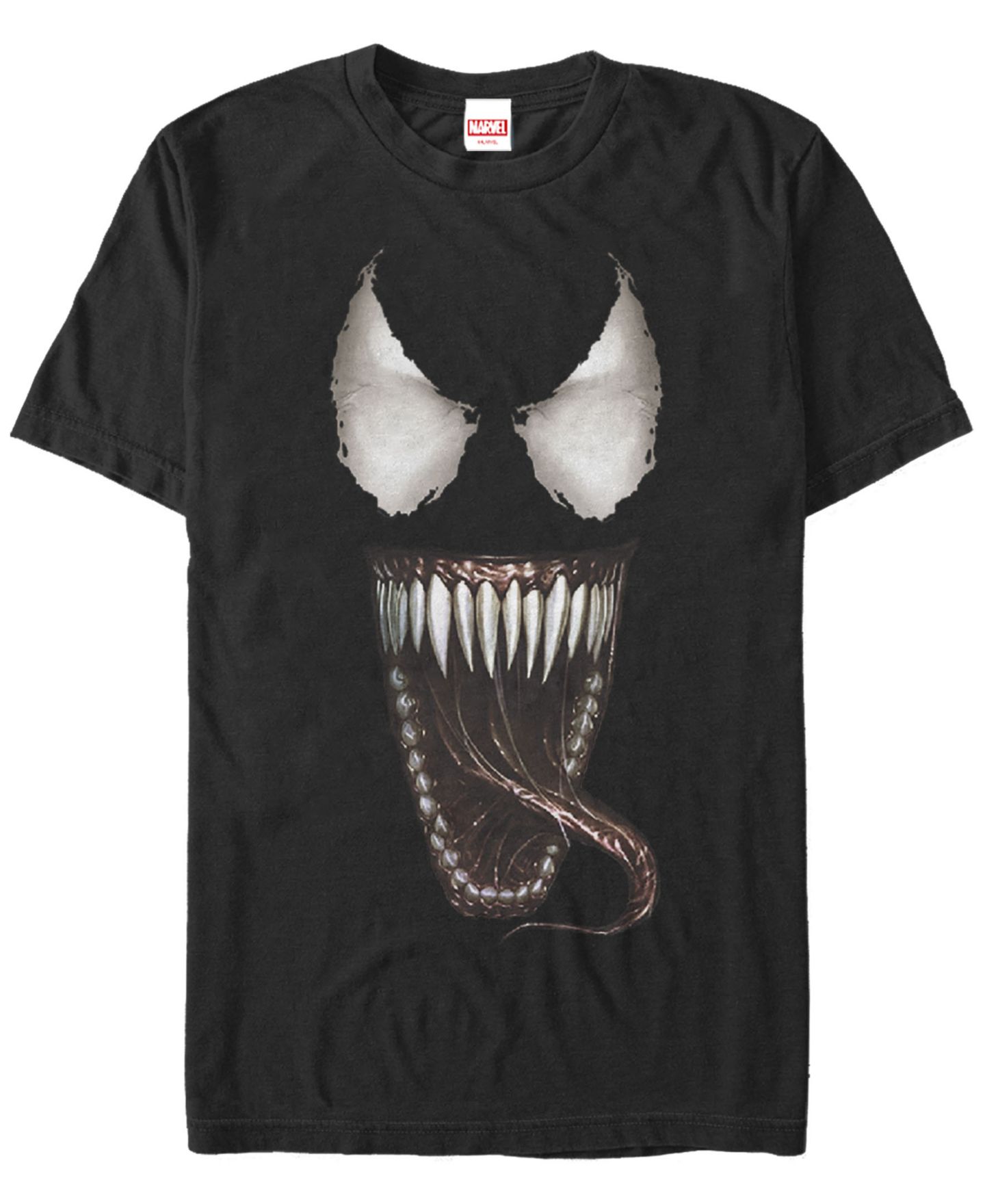 Мужская футболка Fifth Sun Marvel Venom Big Face Open Mouth Costume Short Sleeve, цвет: Чёрный — фото 1
