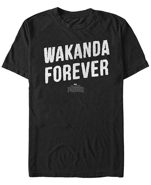 Marvel Men S Black Panther Distressed Painted Wakanda Forever