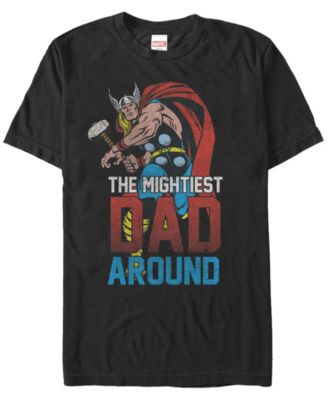 Marvel Men's Comic Collection Classic Thor The Mightiest Dad Around Short Sleeve T-Shirt
