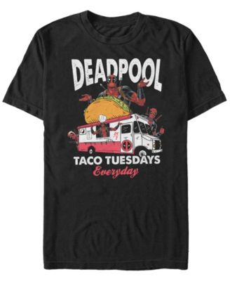 Marvel Men's Deadpool Taco Tuesday Short Sleeve T-Shirt