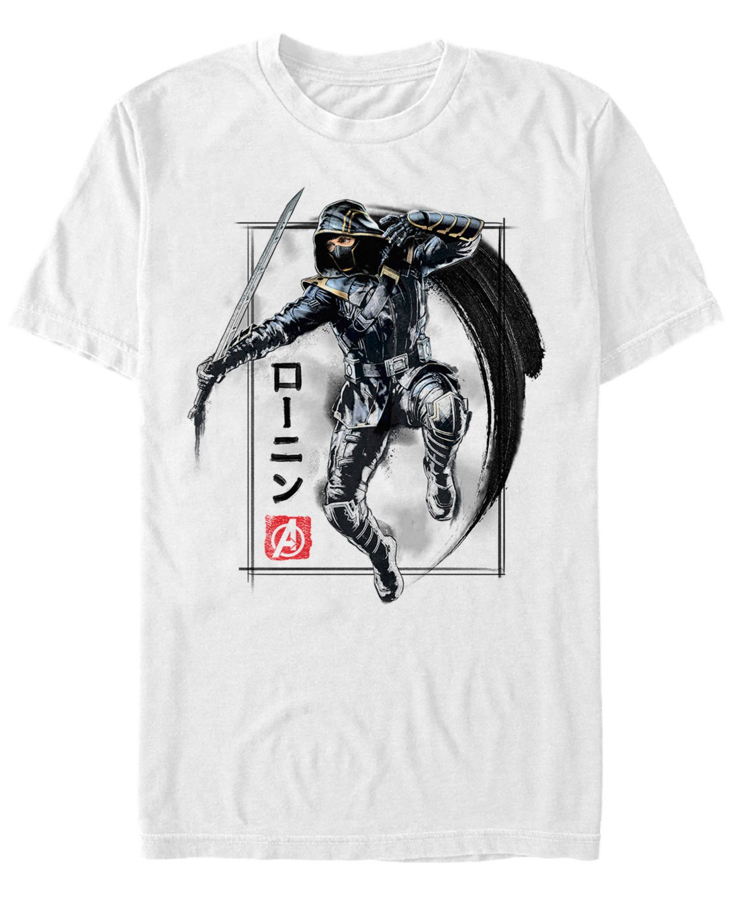 Мужская футболка Fifth Sun Marvel Avengers Infinity War Painted Ronin Action Shot Short Sleeve, цвет: Белый — фото 1