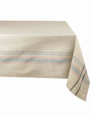 Chambray French Stripe Tablecloth 60" x 84"