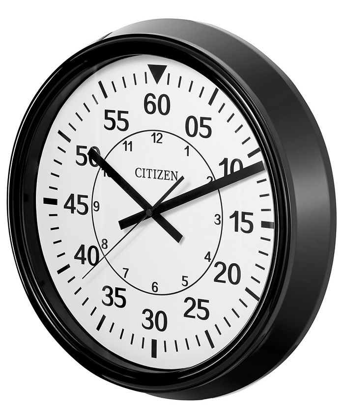 Citizen Gallery Black indoor/Outdoor Wall Clock Macy's
