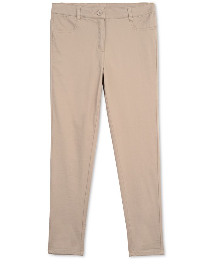Nautica Big Girls Uniform 5 Pocket Stretch Sateen Skinny Pants Macy's