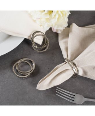 Intertwined Napkin Ring Set of 6