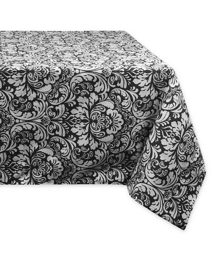 Design Imports Damask Tablecloth 60" x 104" Macy's