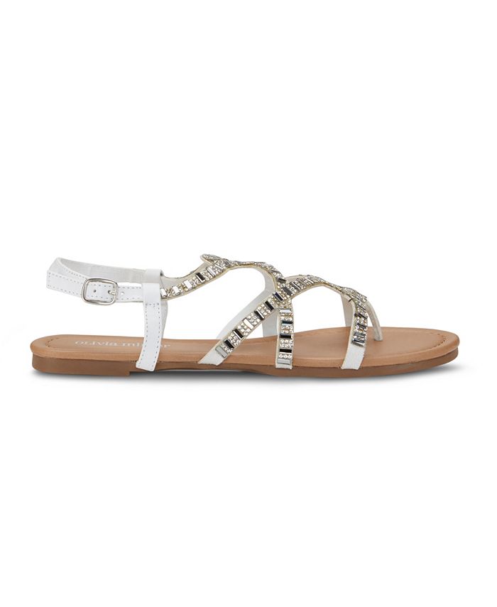 Olivia Miller Girl Boss Embellished Sandals - Macy's
