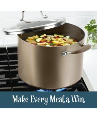 Advanced Home Hard-Anodized Nonstick 10-Qt. Wide Stockpot