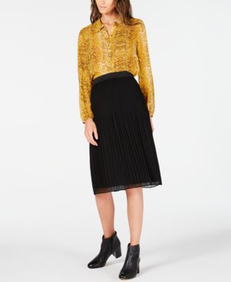 INC International Concepts INC Pleated Midi Skirt, Created for Macy's