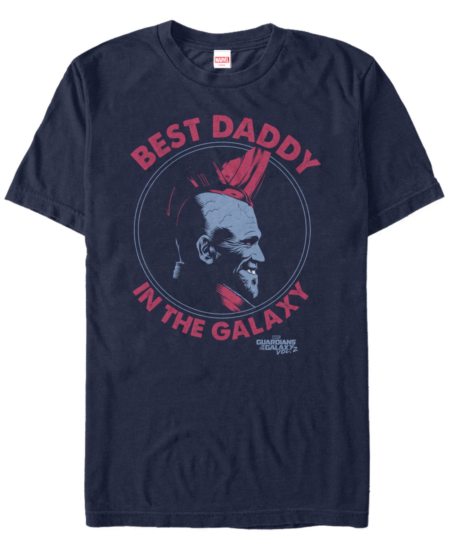 Мужская футболка Fifth Sun Marvel Guardians Vol.2 Yondu The Best Daddy Short Sleeve, цвет: Тёмно-синий — фото 1