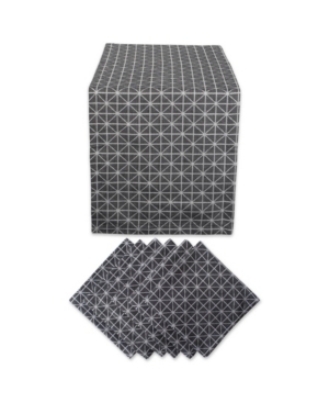 Design Imports Diamond Tablecloth Set of 7