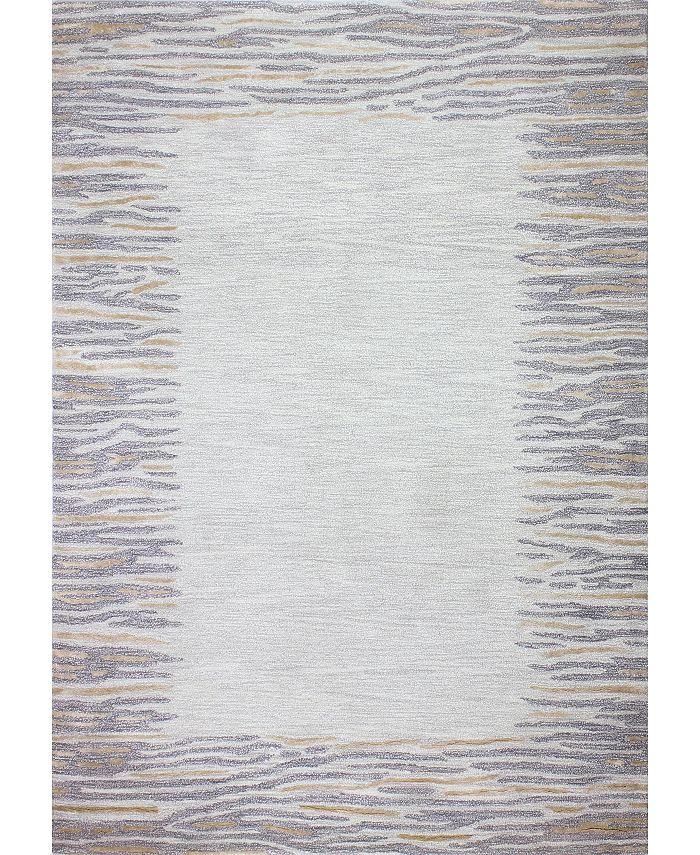 Mink CLOSEOUT! Kona Border Area Rug, 7'9" x 9'9" Rug Macy's