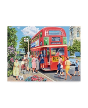 Trademark Global Trevor Mitchell The Bus Conductress Canvas Art In Multi