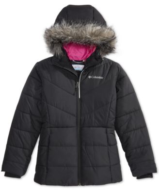 columbia faux fur hooded jacket