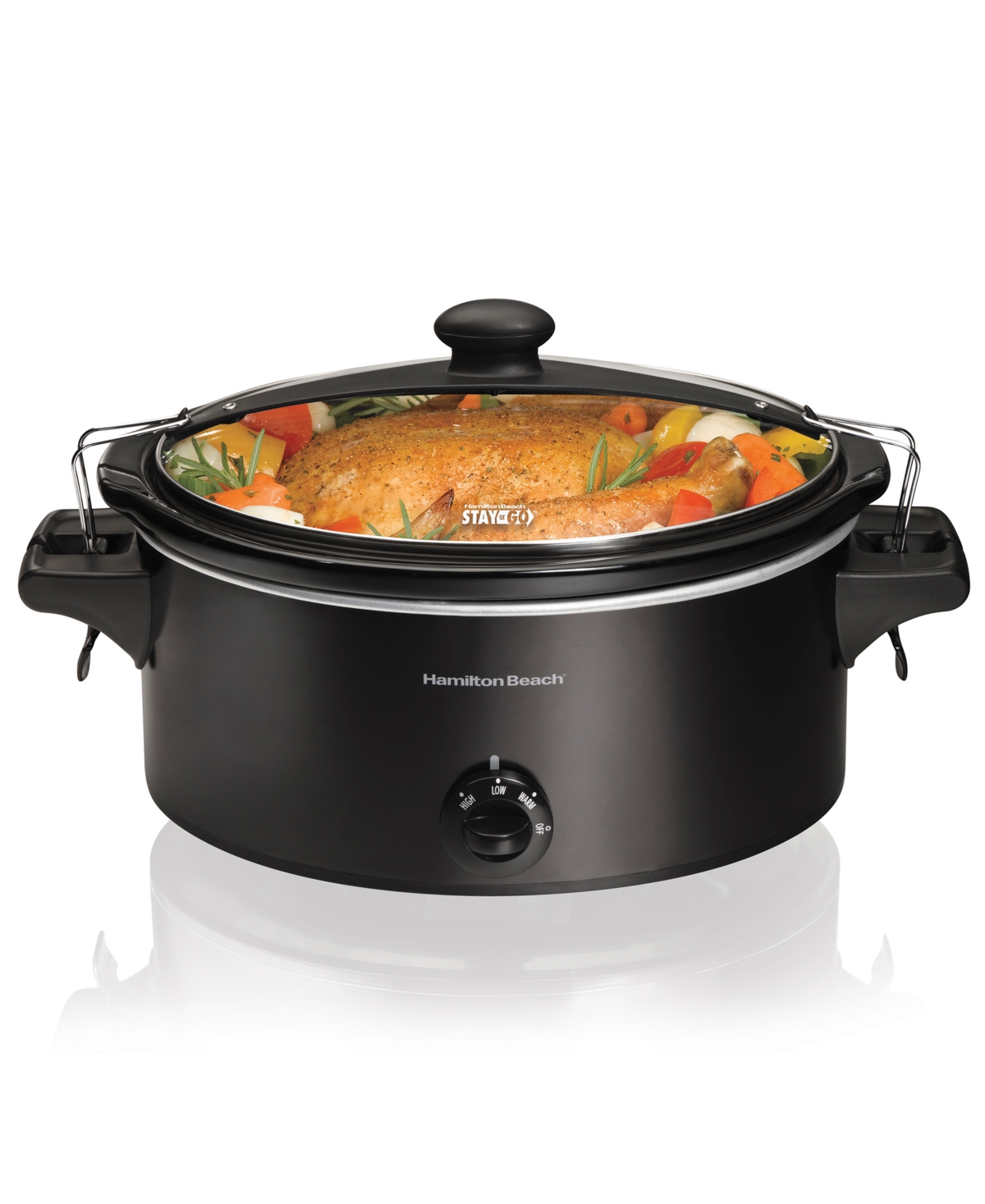 Manual Stay or Go 6-Qt. Slow Cooker - Black
