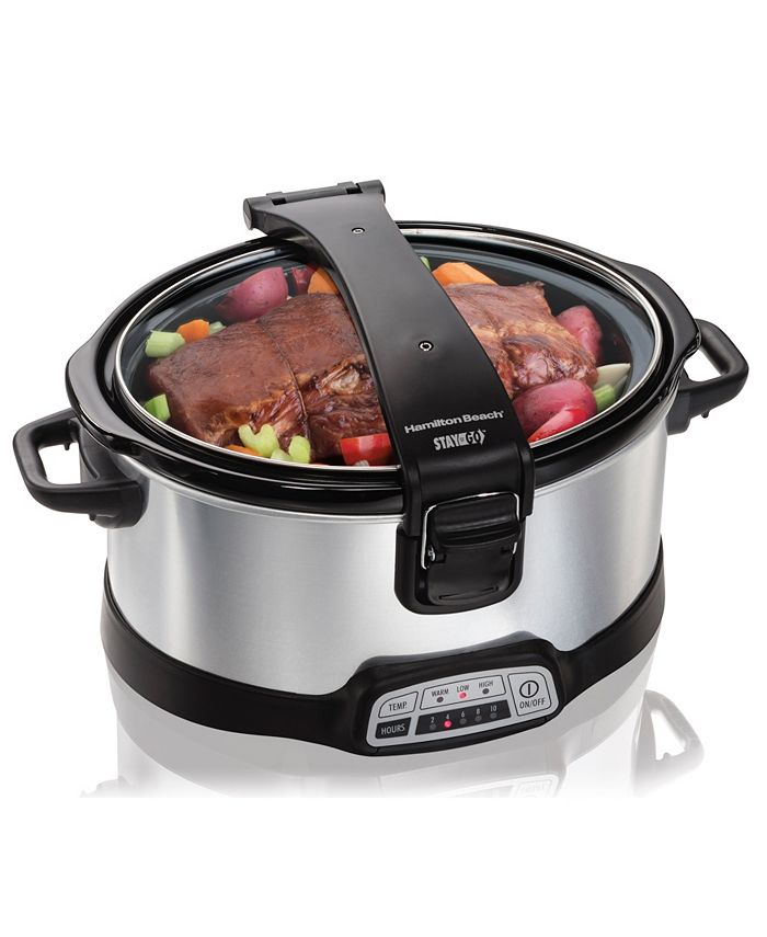 Hamilton Beach Programmable Stay or Go 6Qt. Slow Cooker Macy's