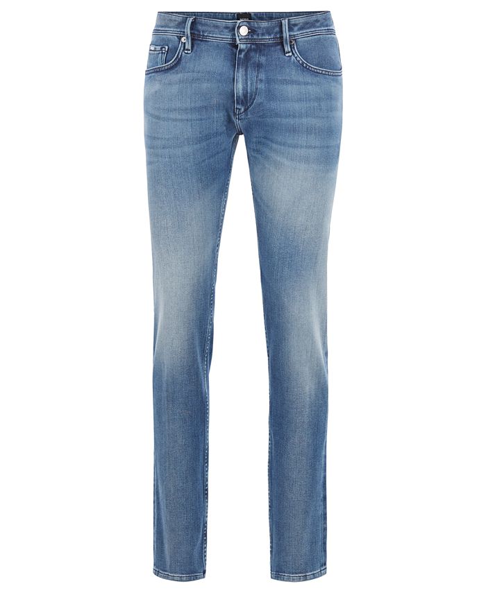 Hugo Boss BOSS Men's Extra-Slim-Fit Eco-Friendly Double-Stretch Jeans ...