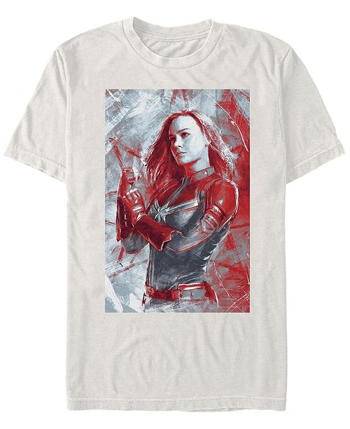 Marvel Men S Avengers Endgame Captain Marvel Painting Short Sleeve