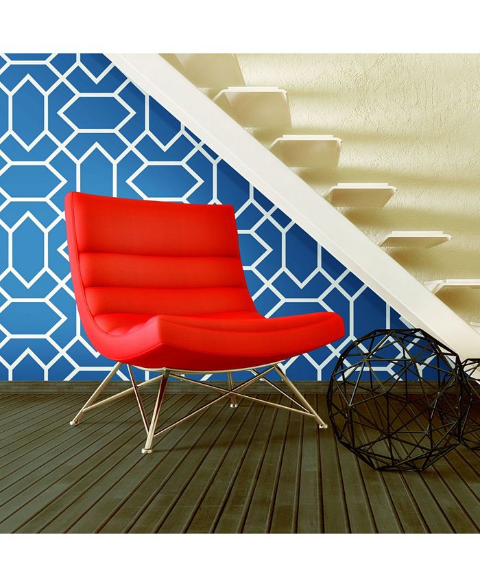 York Wallcoverings Blue Modern Geometric Peel & Stick Wallpaper