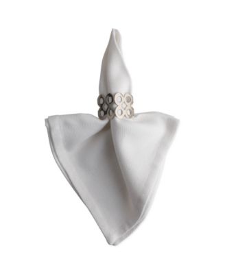 Square Die Cut Napkin Ring Set of 6