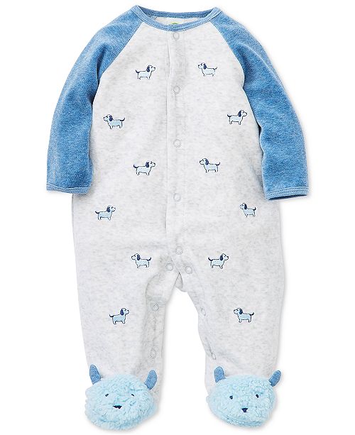 Little Me Baby Boys Embroidered Dogs Footed Coverall Reviews