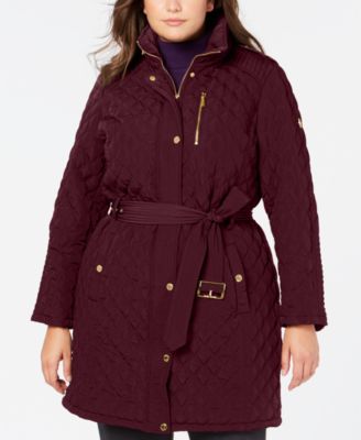 macy's plus size coats