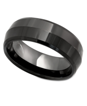 image of Men-s Ring, Black Ceramic Ring