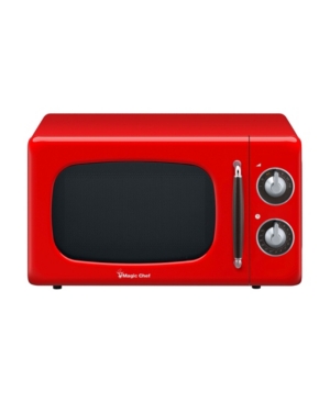 Magic Chef 07 Cubic Feet 700W Retro Countertop Microwave Oven