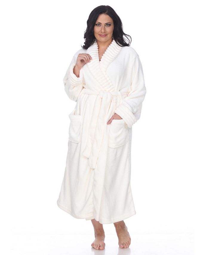 White Mark Super Soft Lounge Robe - Macy's