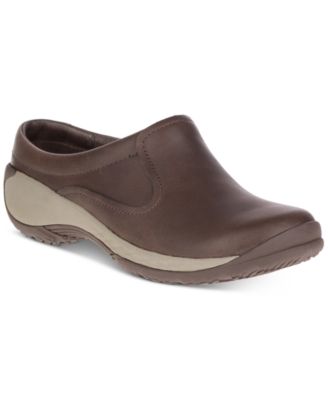 merrell womens leather clogs