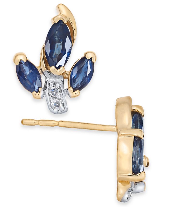 Macy's on sale sapphire earrings