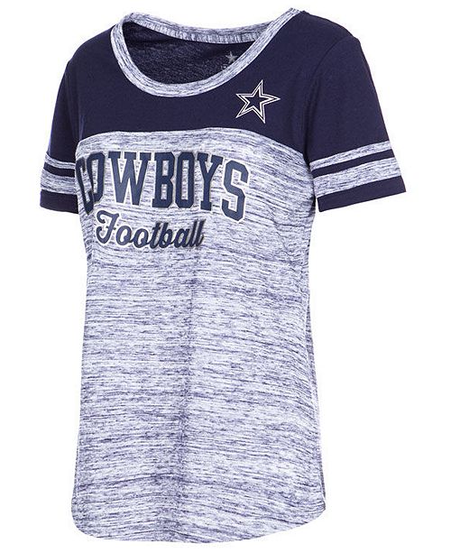 Authentic Nfl Apparel Women S Dallas Cowboys Space Dye T Shirt