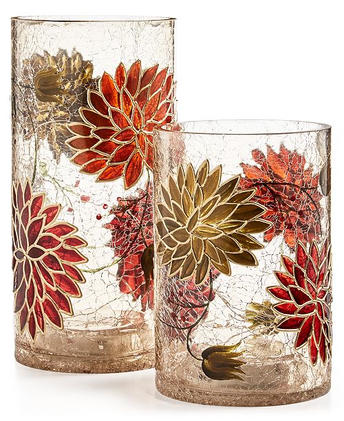 Home Essentials Closeout Harvest Hurricanes Boxed Set Of 2