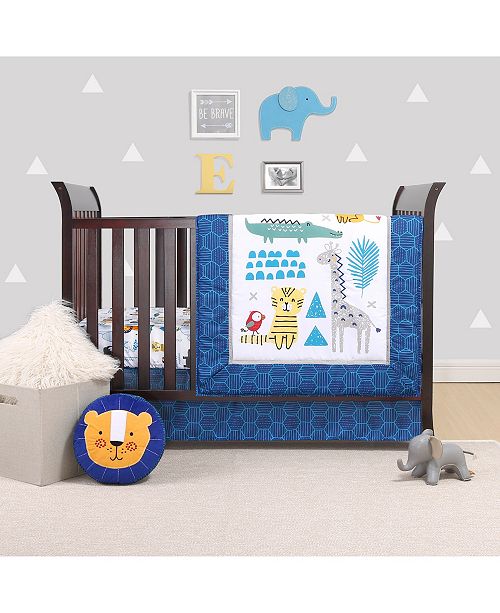 Belle Safari Party 4 Piece Crib Bedding Set Reviews Macy S