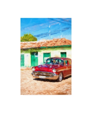 Trademark Global Philippe Hugonnard Sunday Afternoon Vintage Red Canvas Art In Multi