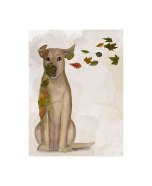 Trademark Global Fab Funky Yellow Labrador Windswept And Interesting Canvas Art In Multi