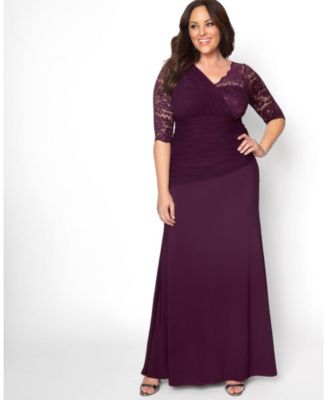 plus size evening gowns with sleeves