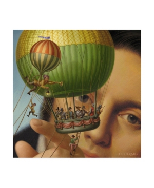 Trademark Global Dan Craig Gulliver's Travels Hot Air Balloon Canvas Art In Multi