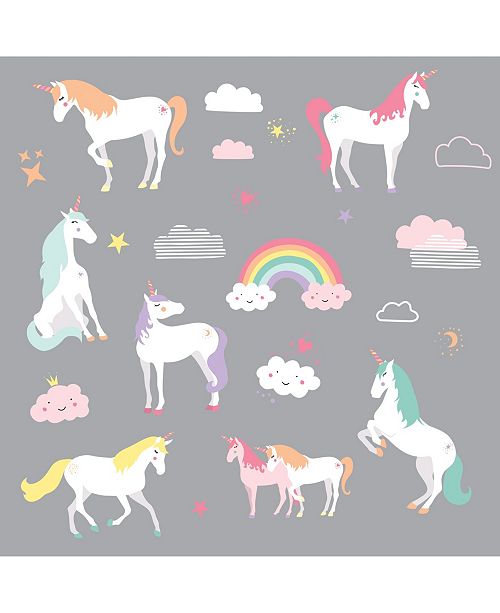 York Wallcoverings Unicorn Magic Peel And Stick Wall Decals